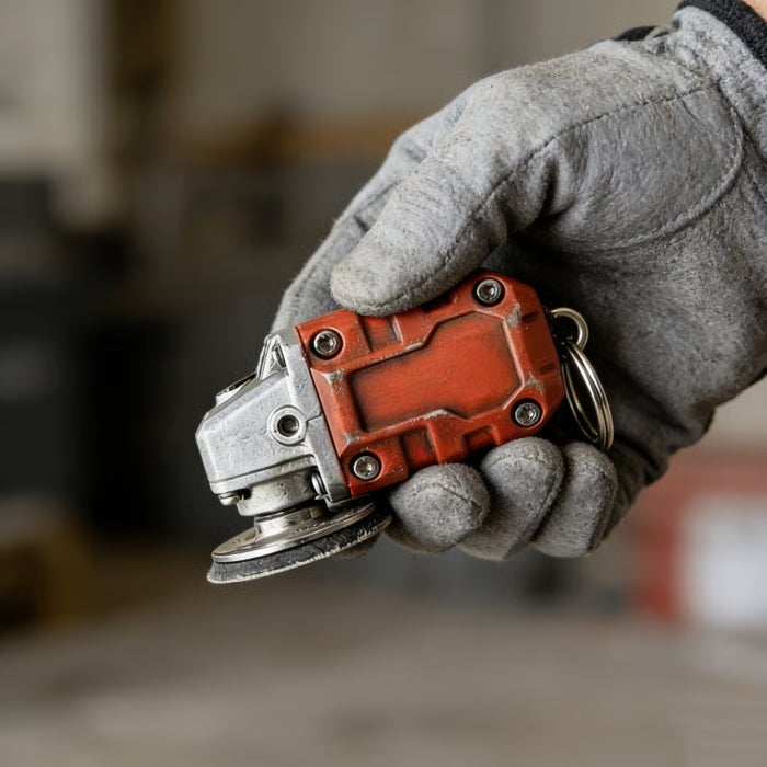 🛠️2-in-1 Inspired Mini Grinder Keychain: On-the-Go Smoothing Tool + Tool Enthusiast Collectible