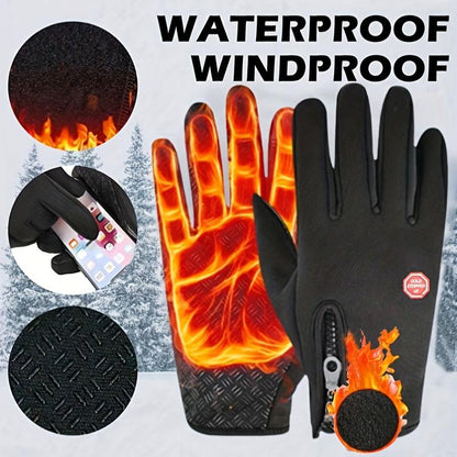Last Day Buy 1 Pair, Get 1 Pair Windproof Winter Gloves Touchscreen Gloves Thermal Warm Gloves for Men and Women