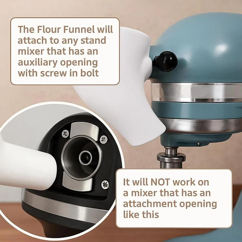 🔥✨Flour Funnel for Stand Mixer