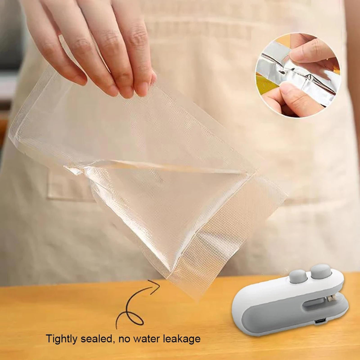 🎁 Mini Sealer Small Household Hand Pressure Sealer Portable Snack Plastic Bag Heat Sealing Machine