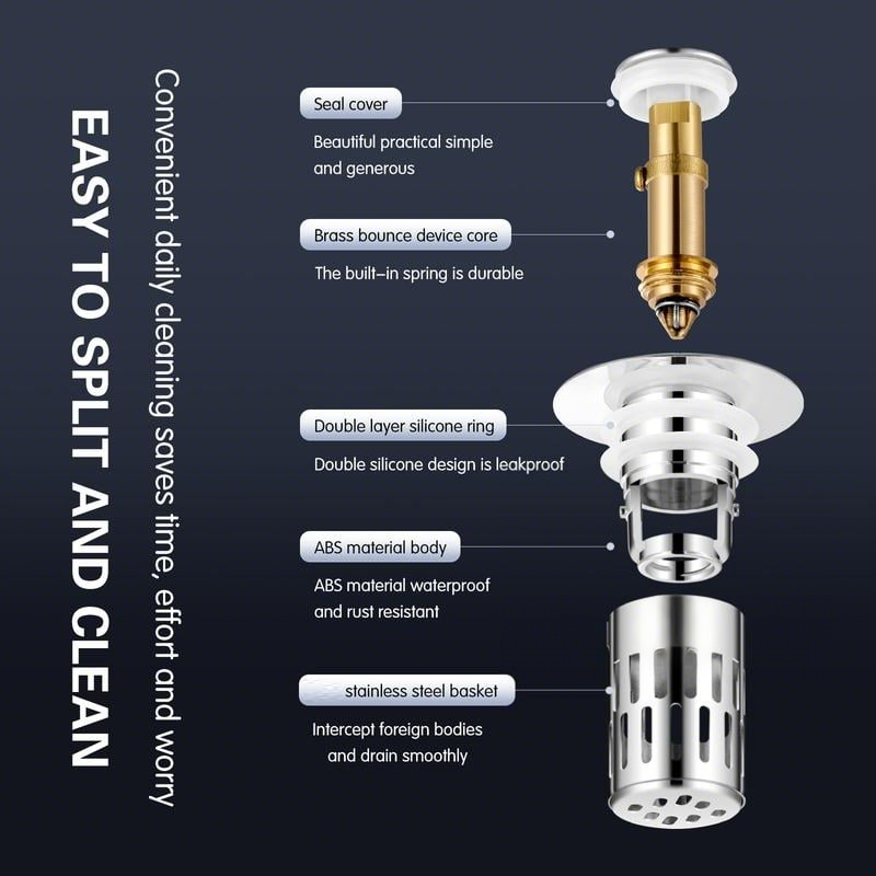 🔥Universal Stainless Steel Drain Strainer