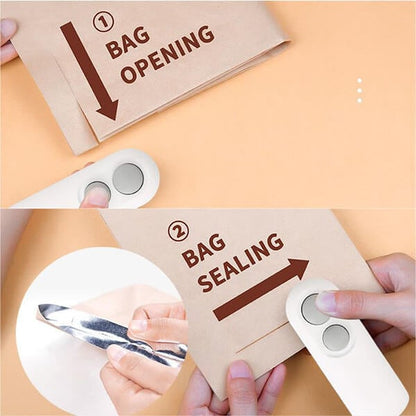 🎁 Mini Sealer Small Household Hand Pressure Sealer Portable Snack Plastic Bag Heat Sealing Machine