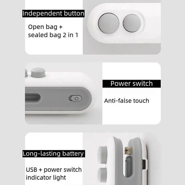 🎁 Mini Sealer Small Household Hand Pressure Sealer Portable Snack Plastic Bag Heat Sealing Machine