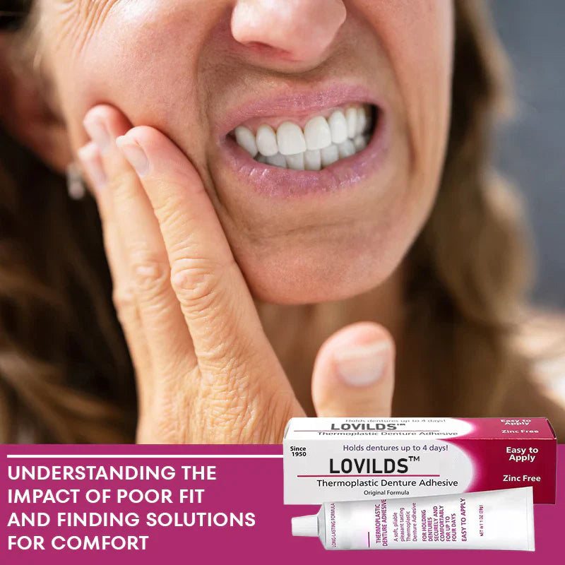 ⏰ Ends Today: 83% OFF! 🦷 LOVILDS™ 4-Day Hold Denture Gel