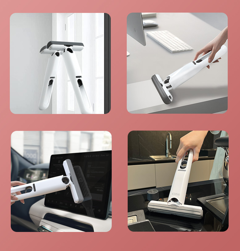 Limited-Time Offer | Last 3 Hours!🎁Self-Squeezy Mini Mop - The Smarter Way to Clean, No Hands Required!