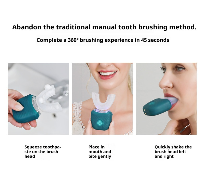 Blizkox™ Smart Sonic 360° Toothbrush – Deep Ultrasonic Cleaner That Lasts 30 Days