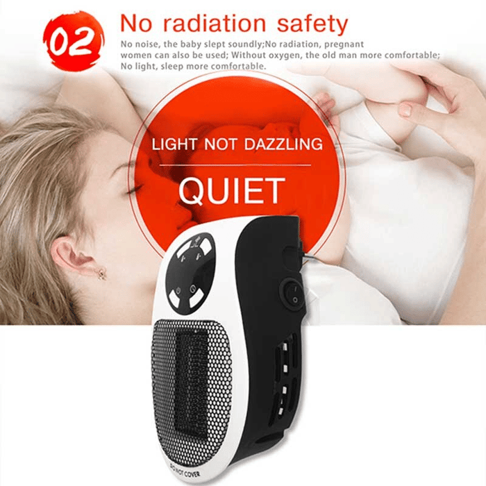 🔥450W Plug-in Electric Heater with Adjustable Thermostat🌡️Heating Your Home🏠
