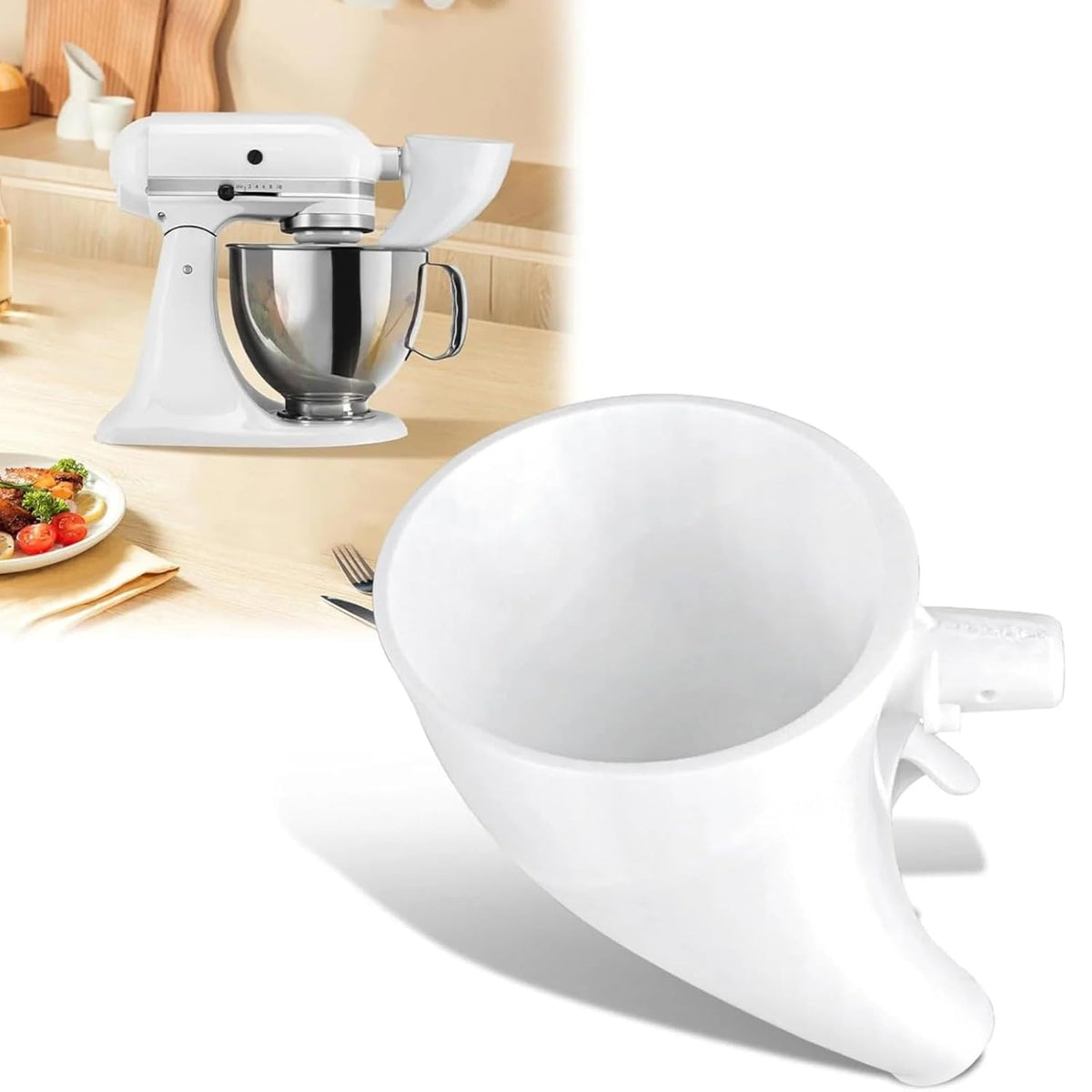 🔥✨Flour Funnel for Stand Mixer
