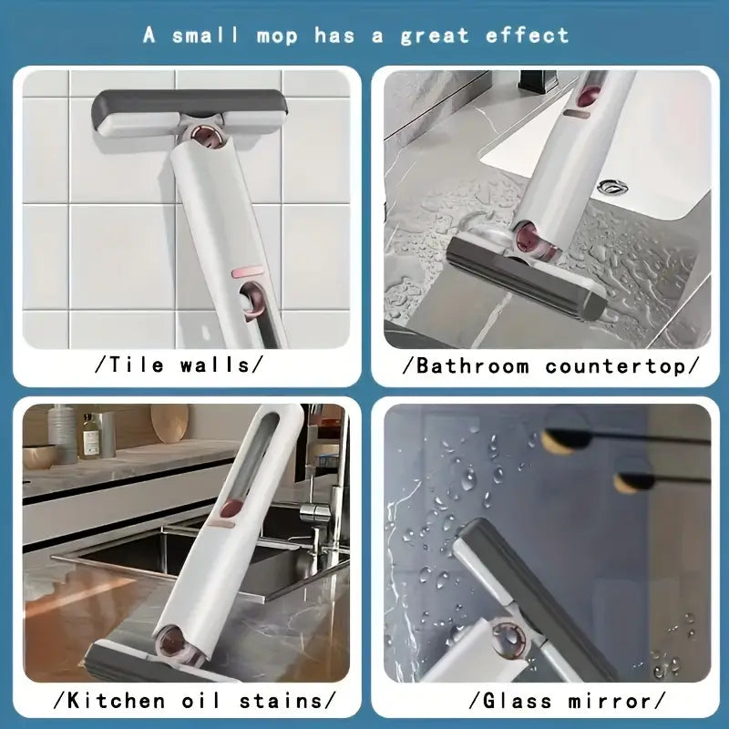 Limited-Time Offer | Last 3 Hours!🎁Self-Squeezy Mini Mop - The Smarter Way to Clean, No Hands Required!