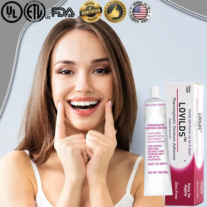 ⏰ Ends Today: 83% OFF! 🦷 LOVILDS™ 4-Day Hold Denture Gel