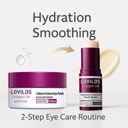 💗 LOVILDS Collagen Lift Eye Balm Stick + Eye Patch Set.