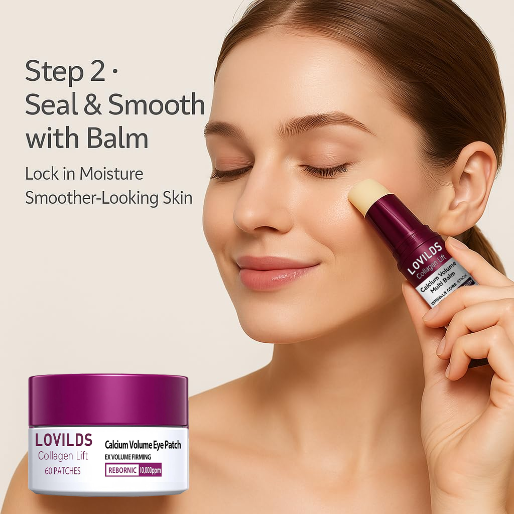 💗 LOVILDS Collagen Lift Eye Balm Stick + Eye Patch Set.