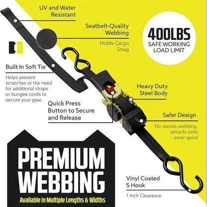 Limited Time – Upgraded 2025 Retractable Tie-Down Strap (Perfect Gift for Men)