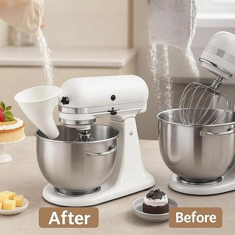 🔥✨Flour Funnel for Stand Mixer