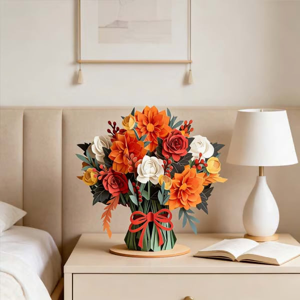 💌 Forever-Blooming 3D Flower Card– Personalized Love Message & Everlasting Bloom