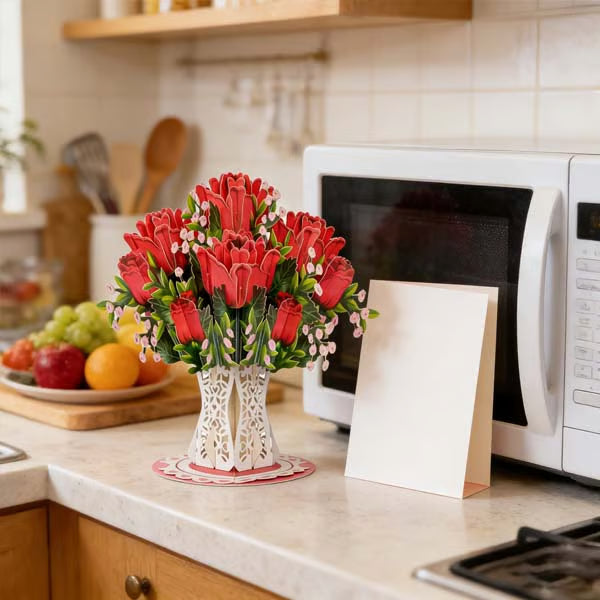 💌 Forever-Blooming 3D Flower Card– Personalized Love Message & Everlasting Bloom
