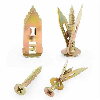 🔥LAST DAY SALE-80% OFF🔥-100PCS/200PCS Self-Drilling Drywall Anchors Kit No Drill Needed Easy Hang