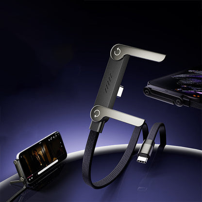 🔥 240W Fast Charging Cable with Adjustable Phone Stand Tурe-с
