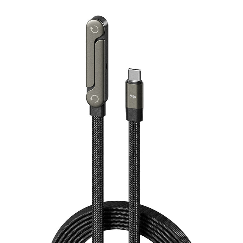 🔥 240W Fast Charging Cable with Adjustable Phone Stand Tурe-с