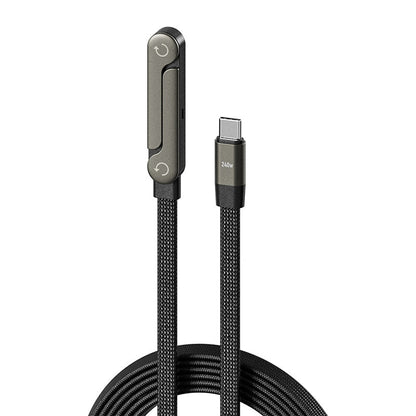 🔥 240W Fast Charging Cable with Adjustable Phone Stand Tурe-с