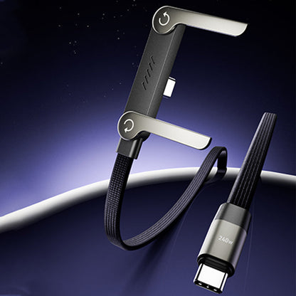 🔥 240W Fast Charging Cable with Adjustable Phone Stand Tурe-с