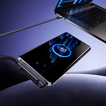 🔥 240W Fast Charging Cable with Adjustable Phone Stand Tурe-с