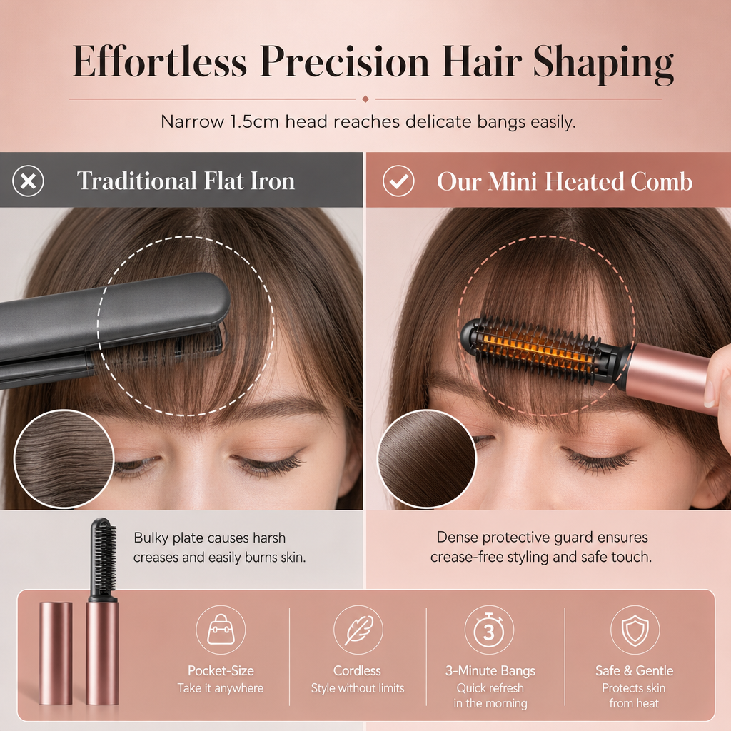 Mini Cordless Heated Styling Comb